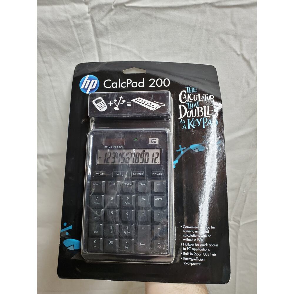 NIB - HP CalcPad 200 Calculator USB Computer Key Pad